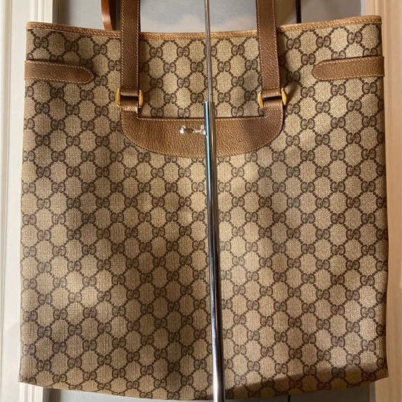 Authentic Gucci Tote Good Condition Used Tan Brown See All pics Welcome Offers - Picture 4 of 16